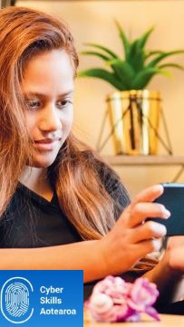 Girl using a smart phone. Girl using a smart phone.